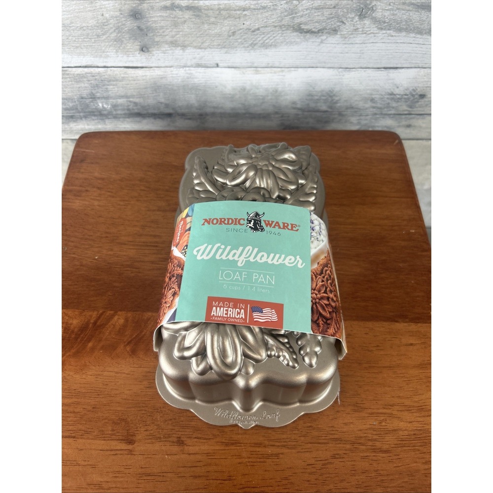 Nordic Ware Wildflower 6 Cup Loaf Pan